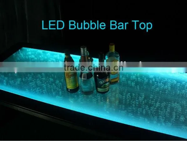 LED Bar Counter and Bar Top With Moving Bubbles