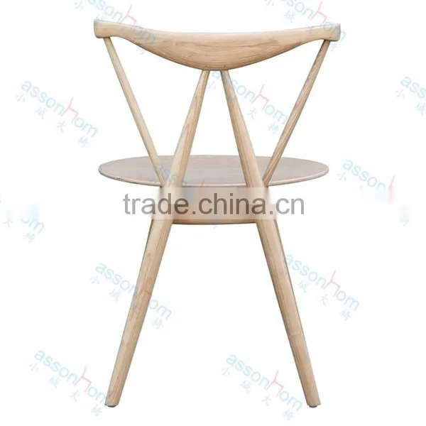 Wooden Triangle Chair Classic Dining Chair photo-4