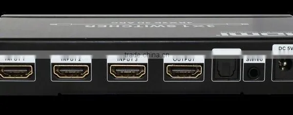 High Quality 3x1 HDMI Switcher With ARC, HDMI 1.4