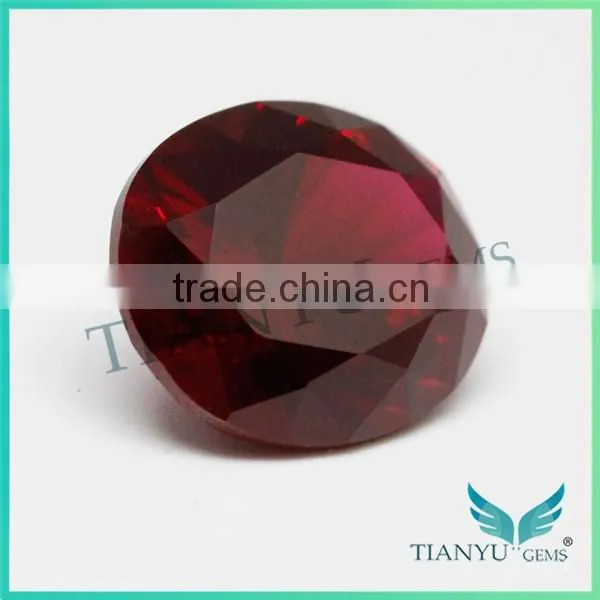 Wholesale Loose Gemstones 8# Oval-shape Red Ruby Price Synthetic Gemstone photo-2
