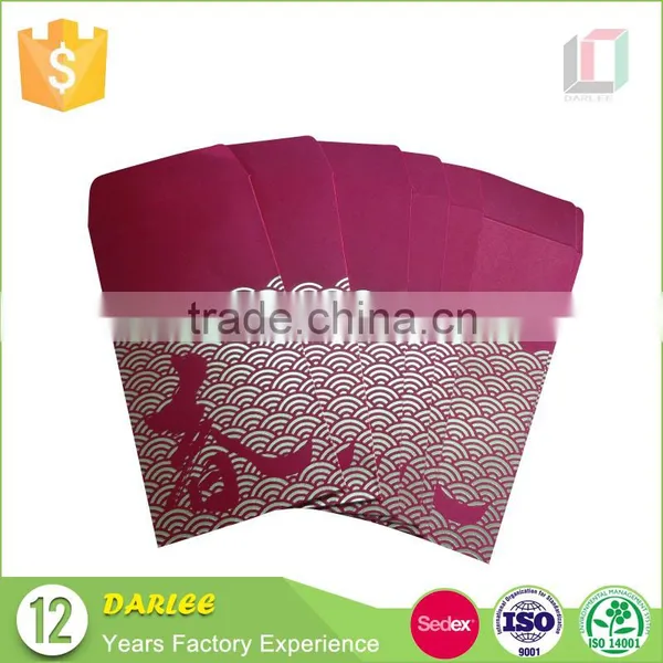2016 Chinese High Quality Offset Printing Custom Recyclable Fabric New Year Red Packet photo-3