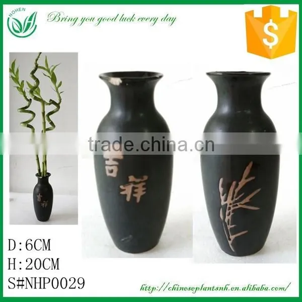 Sprial or Straight Lucky Bamboo Ceramic Flower Pot photo-5