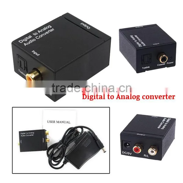 Digital to Analog Audio Converter Optical Coaxial RCA Toslink Digital Audio to L/R Analog Audio Converter Adapter photo-2
