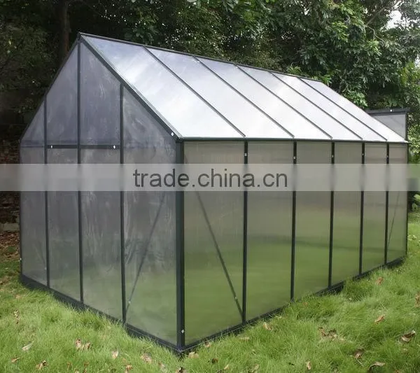 Outdoor Garden 4mm PC Sheet Aluminum Frame Greenhouse for Rose Tomato Seed photo-3