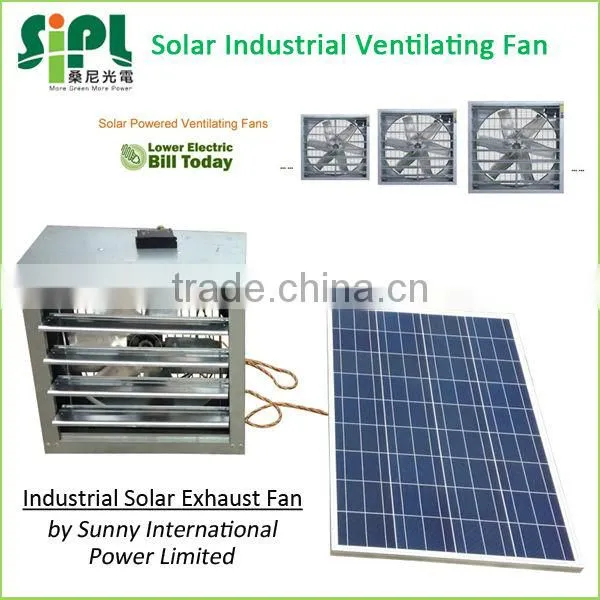 Industrial Negative Pressure Type Ventilation Wall Fan Solar Powered photo-2