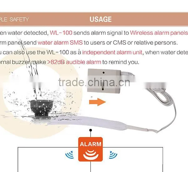RF433.93MHz Wireless Water Leaka Detector WL-100 photo-3
