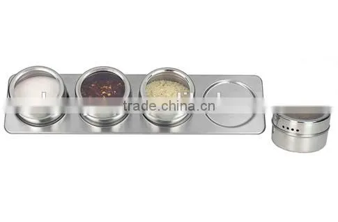 Magnetic Spice Jar Stainless Steel Condiment Sets, Condiment Jar photo-3