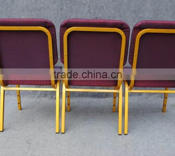 Hot Sale Item Used Metal Church Chair With Book Rack for Sale photo-2
