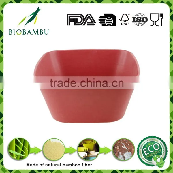 Eco Friendly Wholesale Bamboo Fiber Salad Bowl Colorful Dinnerware Sets photo-2