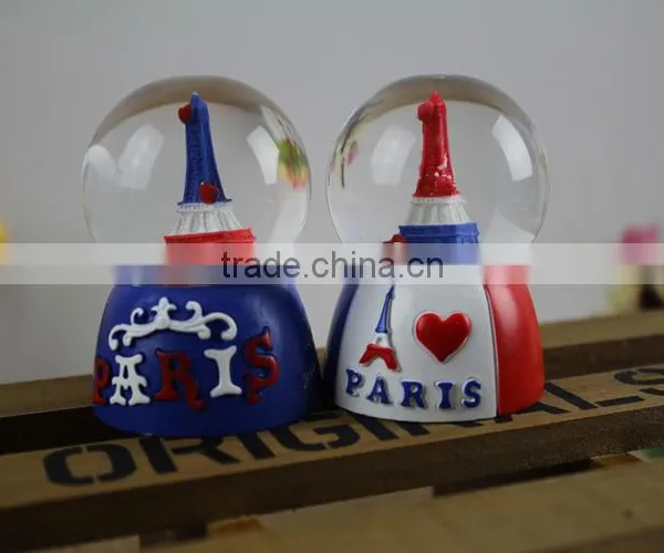 France Paris Eiffel Tower Water Snow Globe photo-2