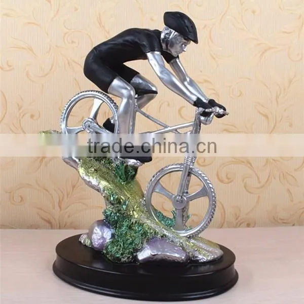 Wholesale Resin Model Racing Bicycle Player Scultpture Sports Medal photo-6