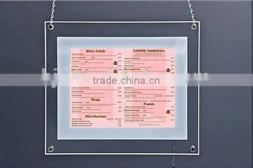 Restaurant/hotel/bar Clear Acrylic Creative Menu Holders
