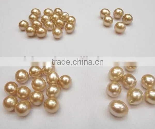 12-13 mm Golden Teardrop South Sea Loose Pearls photo-2