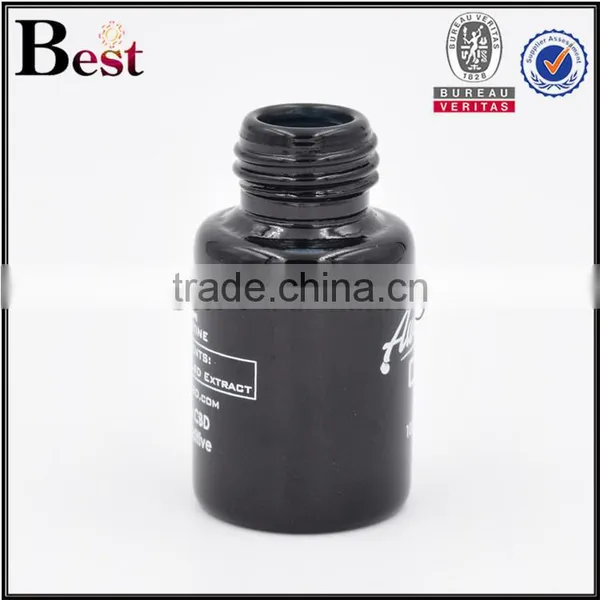 Cosmetic 7ml Screen Printing Black Fragrance Perfume Bottle Big Children Proof Dropper Essential Oil Black Bottle Men's Perfume photo-2