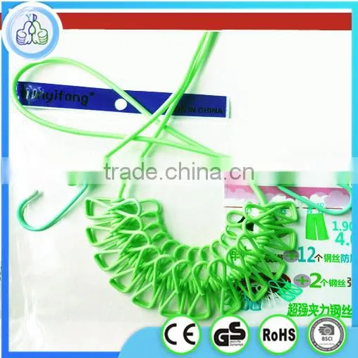 Wholesale Metal Travel Clothes Line With Clips Made in China photo-2
