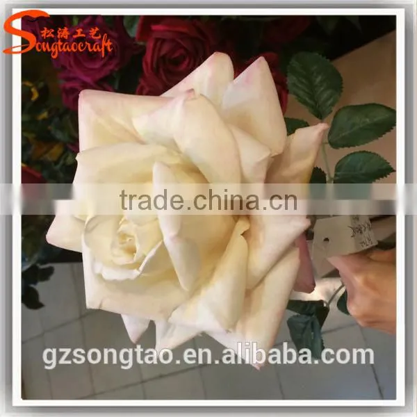 Hot Sale in China Artificial Flower Decor Wedding Artificial Chinese Rose Flower Fake Decoration Flower photo-3