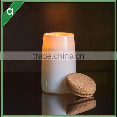 Luxury Eco-friendly Soy Wax Scented Candle in Frosted Glass With Cork Lid photo-3