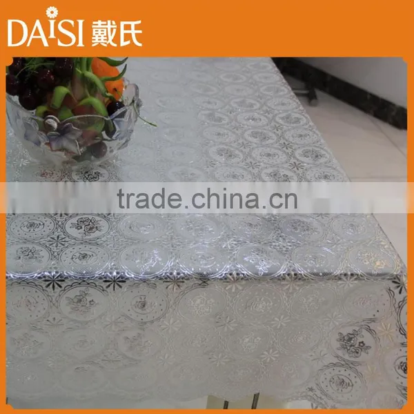 137CM*20M Beautiful and Elegant Golden PVC Lace Table Cloth photo-6