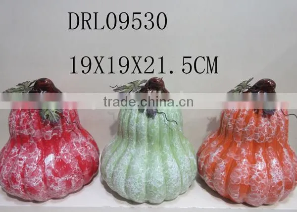 Halloween Ceramic Pumkin With LED Light photo-3
