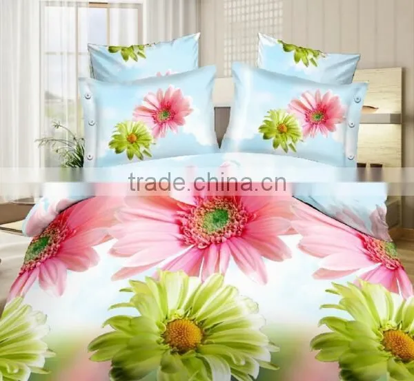 Factory Custom Digital Print New Cotton Fabric Bed Sheet photo-4