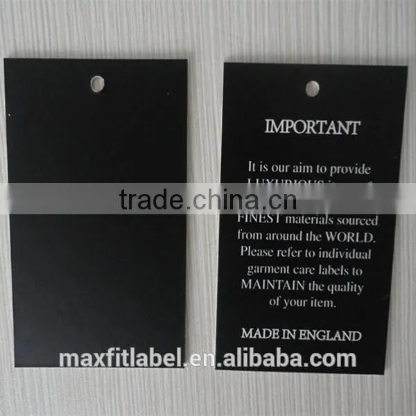 2017 China Custom Jeans Plastic Hang Tag With String photo-5