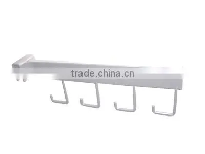 Metal Waterfall Powder Coating Wall System Post 5 Hooks Faceout Slatwall Bracket photo-4