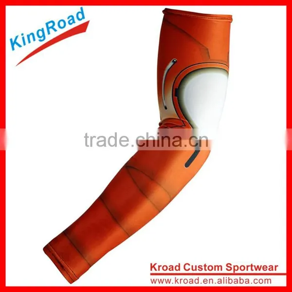 Custom Sublimation Printing Lycra Sleeve Compression Arm Warmers for Men photo-4