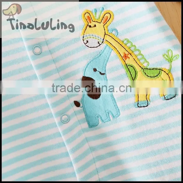 Wholesale Baby Boys Griaffe Cheap Footed Pajamas Baby Fleece Pajamas Sleeper photo-2