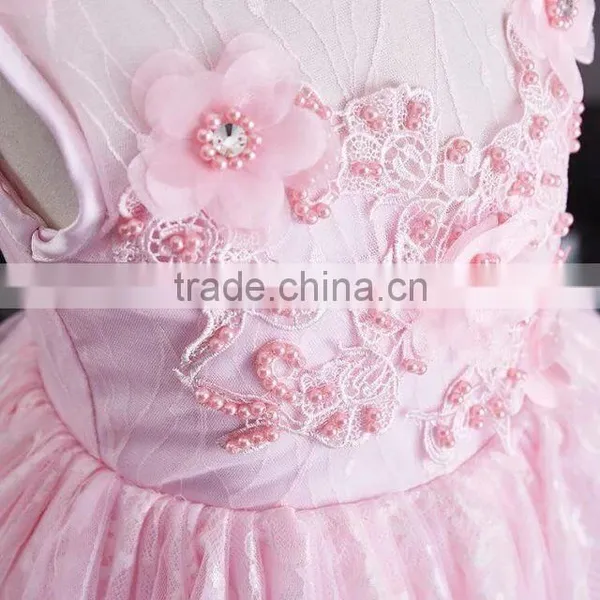 New Arrival Girls Sexy Night Dress Photos Baby Girls Party Wear Dress Pink Cotton Puffy Girls Dress Child Clothes photo-5
