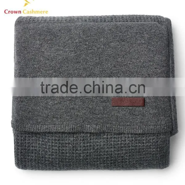 100% Kids Cashmere Knitted Wholesale Baby Throw Blankets photo-3