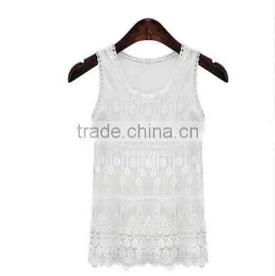 F20028B Large Size Women Solid Color Petal Vest
