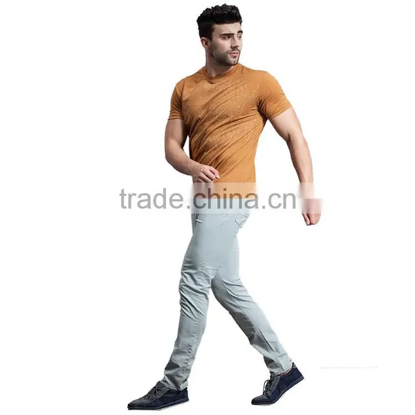 Hot Sale Oem Service Grey Green Latest Style Casual Baggy Trousers Mens Fitness Pants photo-5