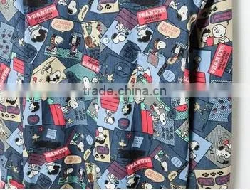 2016 Cartoon Printed Men Denim Casual Shirt photo-5