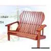 Solid Wood Love Bench Chair