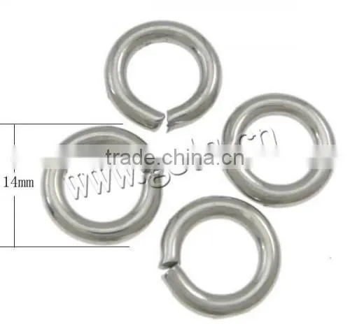 New 14mm Stainless Steel Open Jump Rings For Jewelry Making Findings photo-2