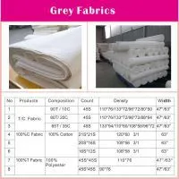100% Cotton Grey Fabric for Shirting Fabric 40S*40S photo-3