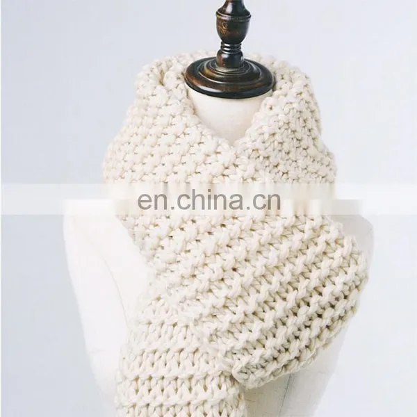 Newest Design Top Quality Wholesale Acrylic Fan Knitted Scarf photo-6