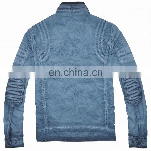 2015 Last Fashion Mens Spring Fit Handsome Leather Motrobike Jacket photo-2