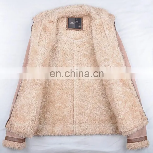 2015 Last Fashion Mens Handsome Warm Genuine Leather Jacket photo-2
