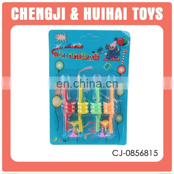 Party toy plastic colorful unique birthday candles