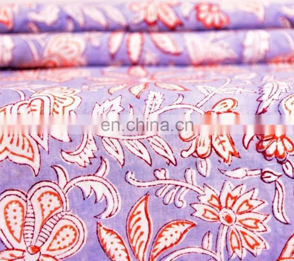 Dressmaking Sewing Fabric By Meter Indian New Hand Block Cotton Fabric Crafting photo-3
