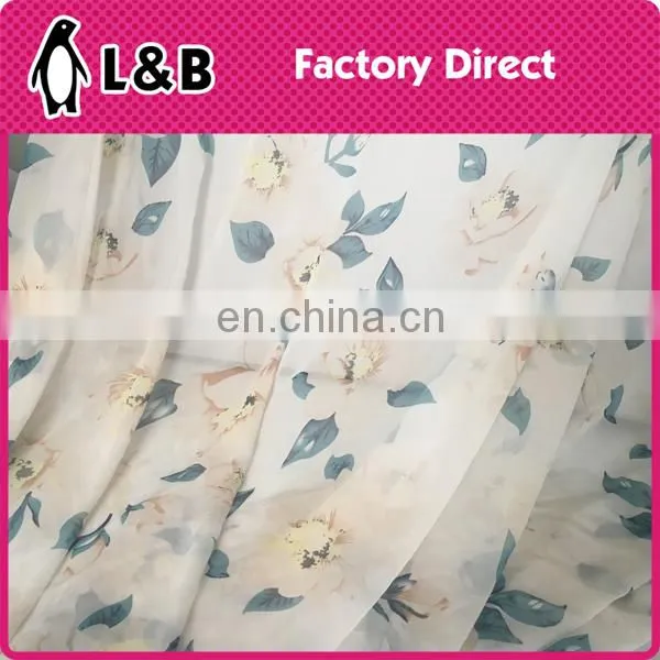 2017digital Print Fabric Polyester Flower Bubble Chiffon Fabric photo-5