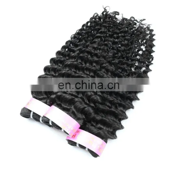 100% Brazilian Human Virgin Hair 9A Grade Hair Bundles in Deep Curly no Chemical Process Cuticle Aligned Hair photo-3