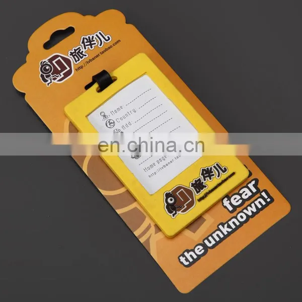 Custom Personalized Luggage Tag Low Price Silicone Luggage Tag Wholesale OEM Made PVC Luggage Tag photo-3