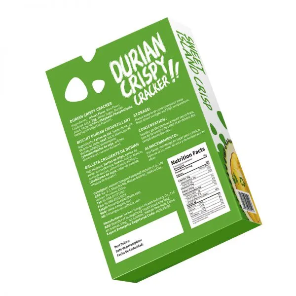 Halal Sweet Durian Cream Cracker Imported Crackers Durian Flavor Cracker Biscuits photo-5