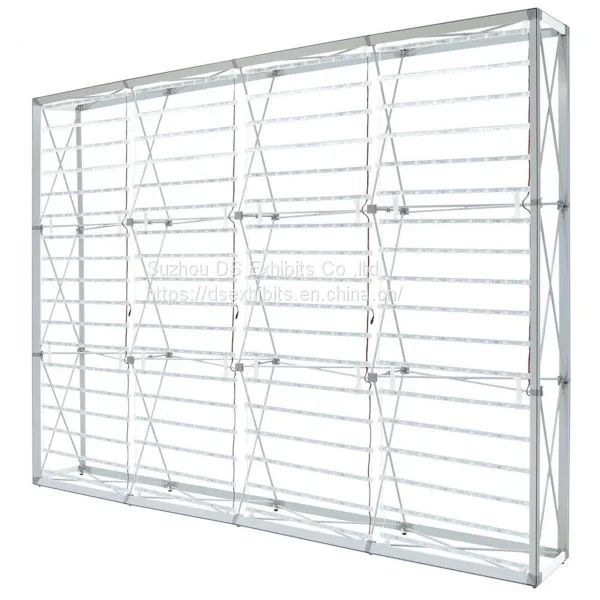 SEG Pop Up Light Box ,backwall Exhibition Display ,Exhibition Display SEG Pop up Stand/back Wall ,Customized Portable Fabric Straight Freestanding 3X3 Back Lit Exhibition Seg Pop Up Stand photo-2
