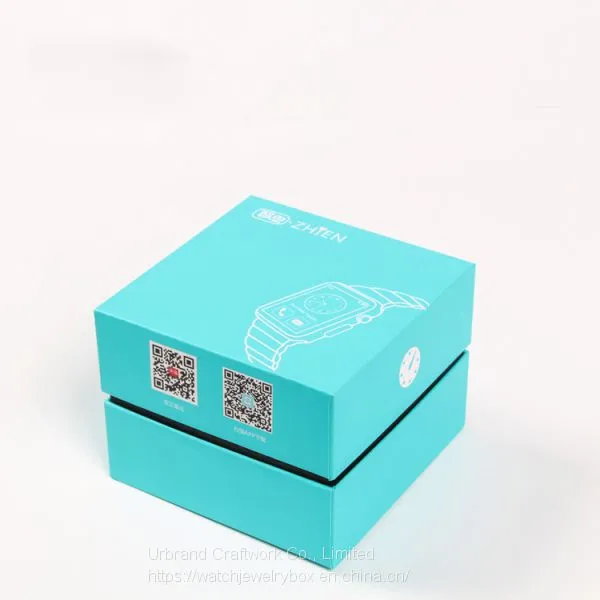 OEM Rigid Blue Color Paper Watch Box Cardboard Watch Gift Box With Custom Printing Logo With Cheap Price photo-3