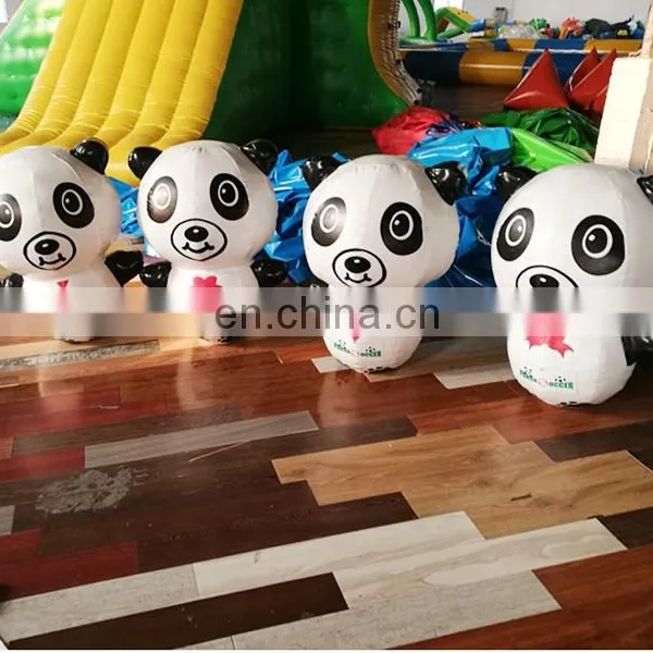 Cute PVC Indoor Advertising Inflatable Small Panda Cartoon Model For Event Evening Party photo-2
