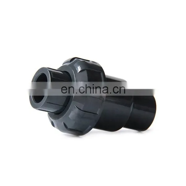 Gray Color DIN Standard DN40 PVC Ball Check Valve Manufacturer photo-2