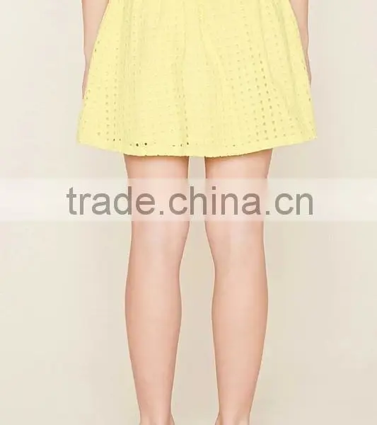 Wholsale Girls Wearing Short Skirts 2016 Cotton Fabric Mini Skirt Supplier's Choice photo-2